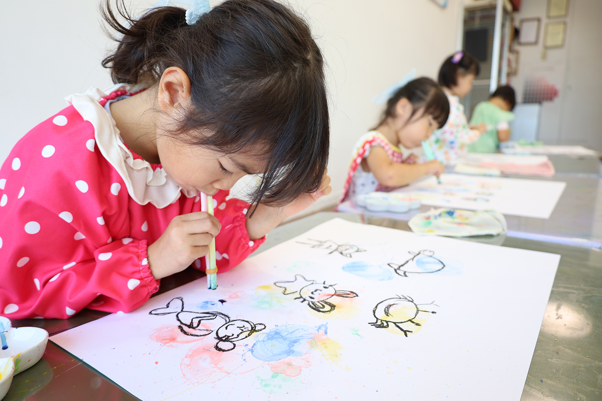 アート幼児クラスさんのシャボン玉アート🎵 イメージ画像