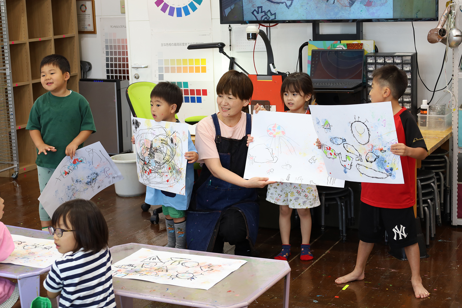 『シャボン玉アート発表会』アート幼児クラスさん🎵 イメージ画像