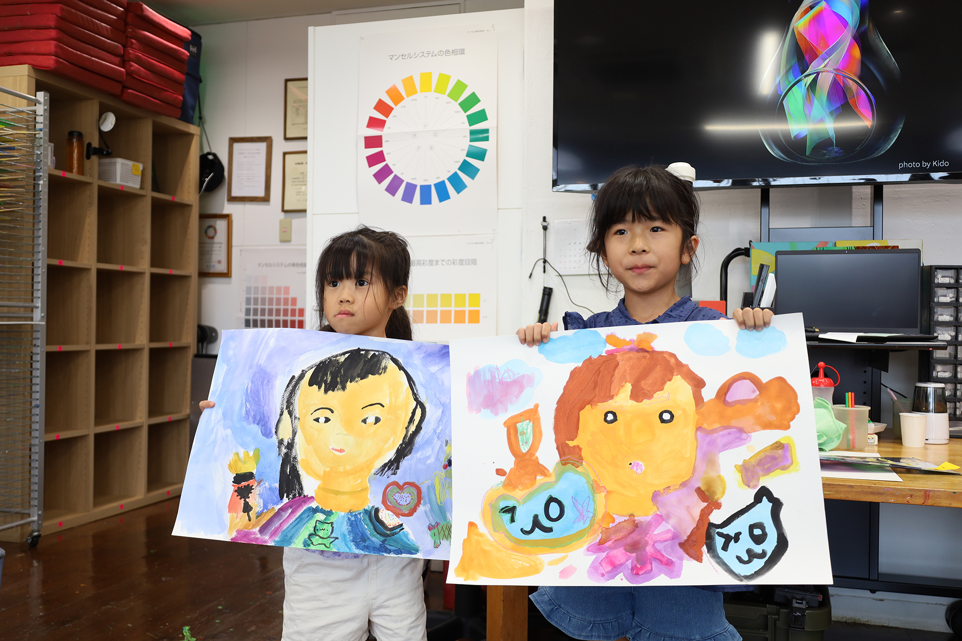 『素敵な自画像発表会』絵画幼児クラスさん🎵 イメージ画像