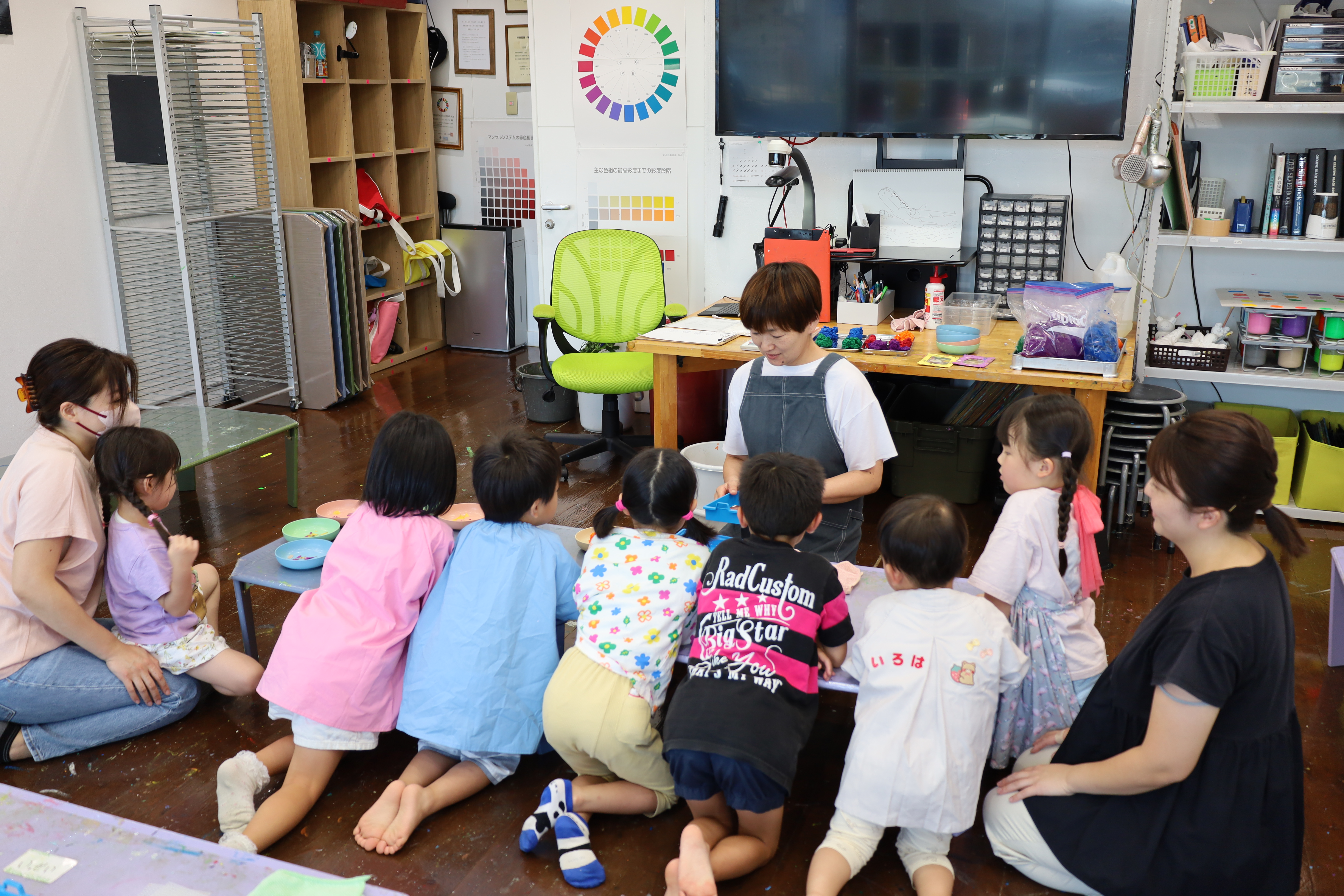 夏休み！カラフルキッズのレッスン風景　8月中盤その１ イメージ画像 