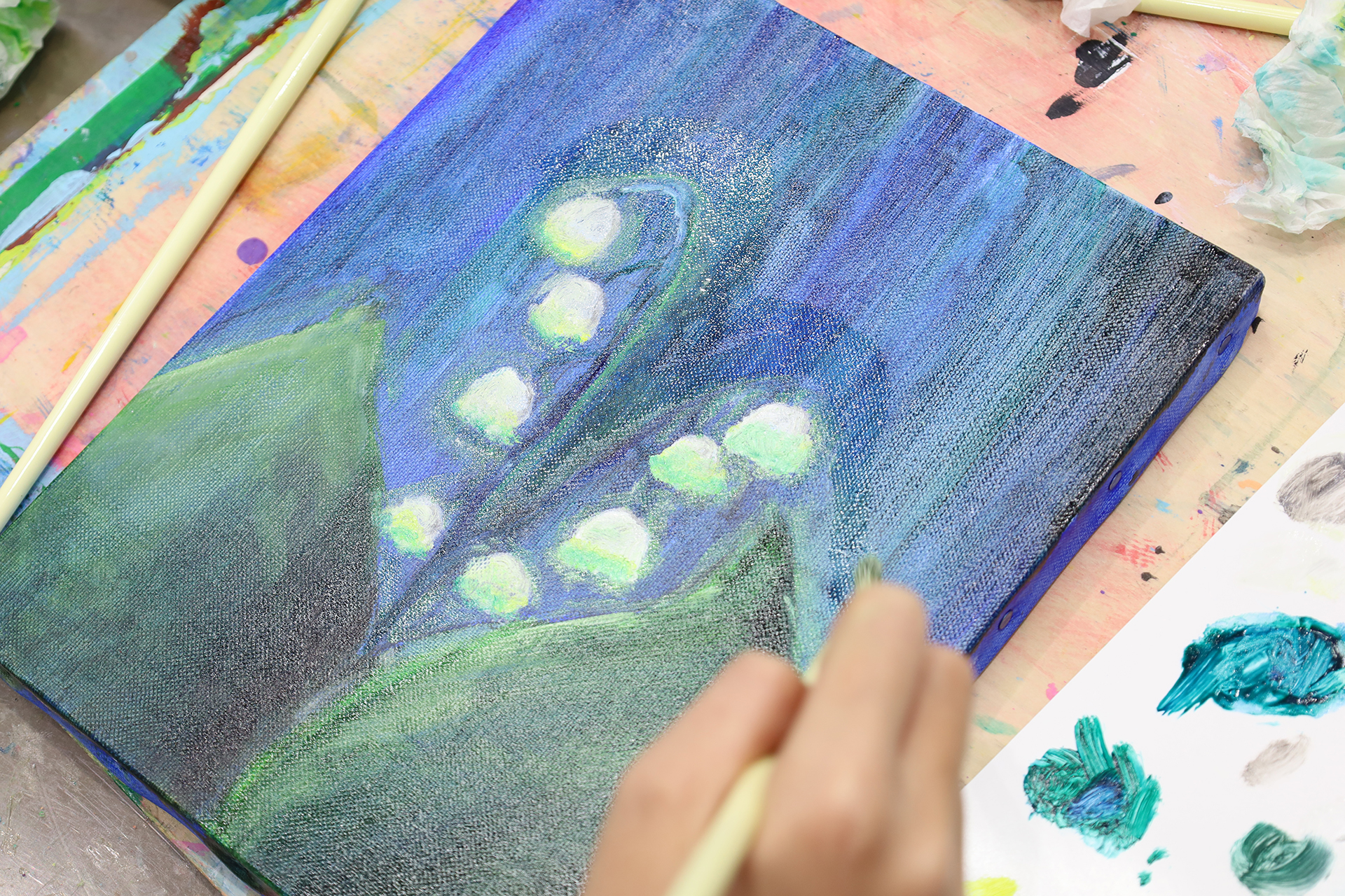 油絵で描く世界に一つだけの花&講評会 イメージ画像 