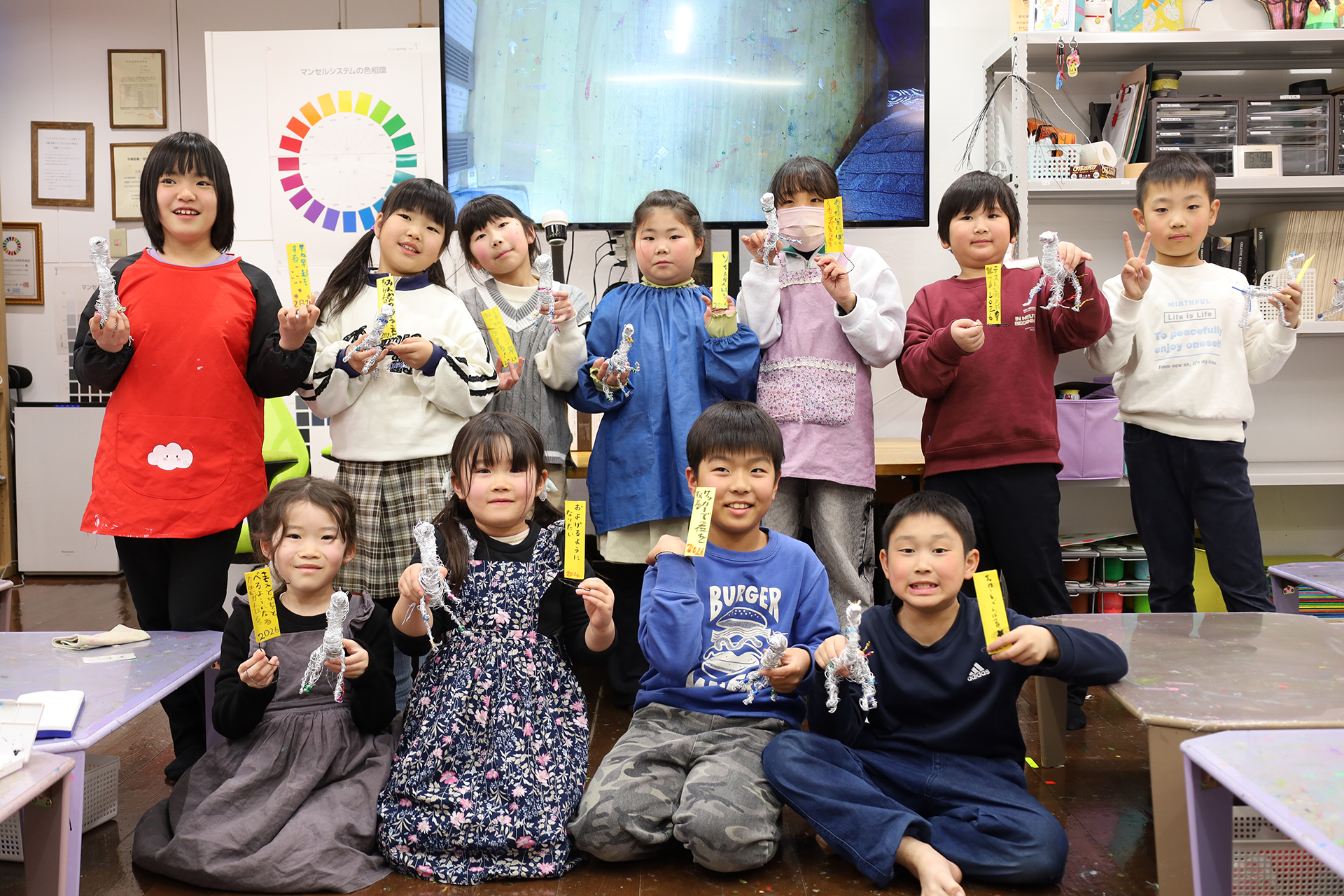 ワイヤーアートで今年の目標を！アート子どもクラスさん イメージ画像 