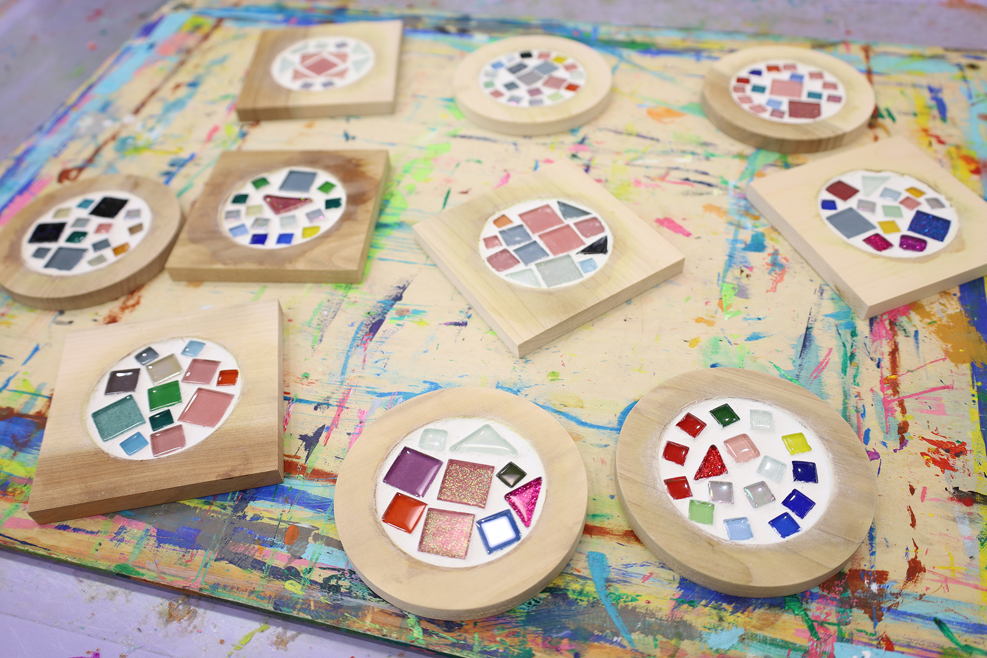 カラフルコースターの出来上がり〜 イメージ画像 